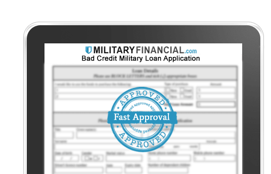 Bad credit military loan